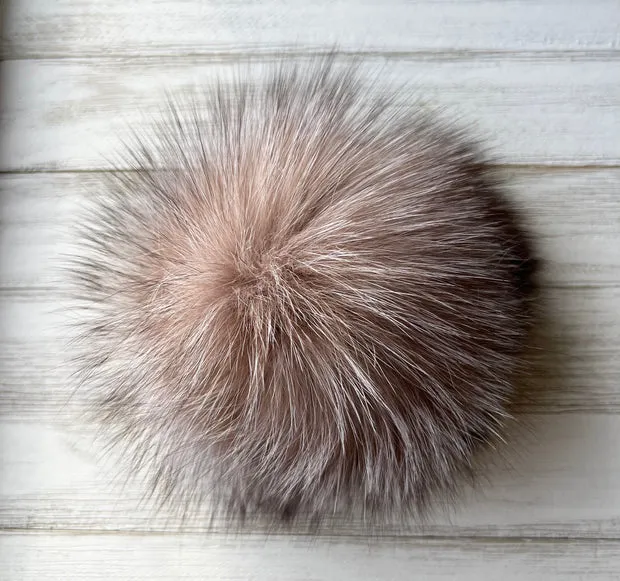 Fox-Fur Mega Pom Pom Bag Charm