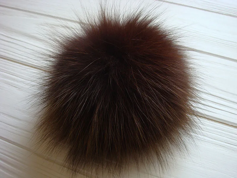 Fox-Fur Mega Pom Pom Bag Charm