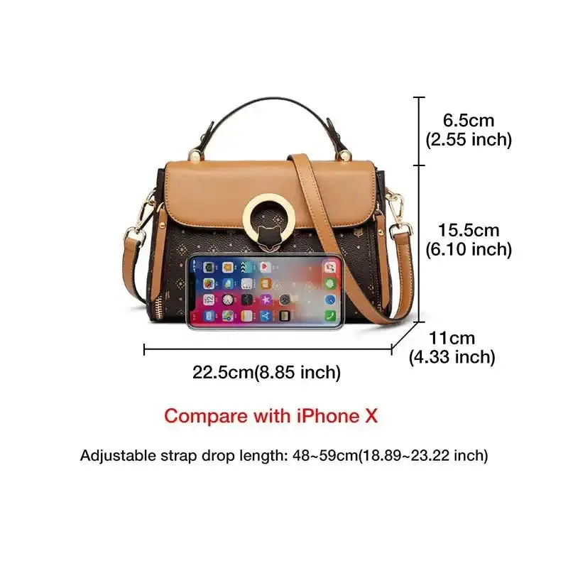 Foxer PVC Leather Vintage Signature Totes in White and Brown