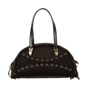 Galliano Black Lace Shoulder Bag