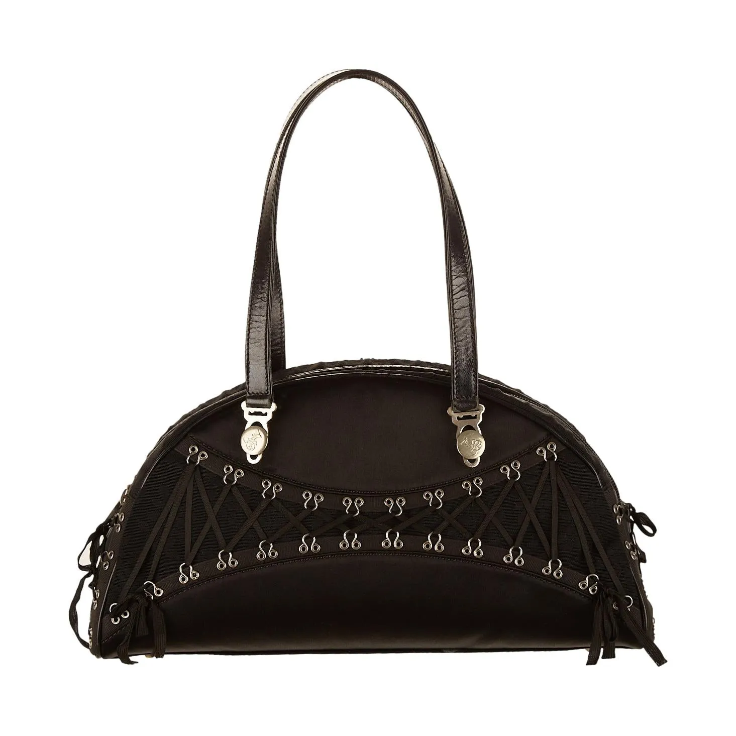 Galliano Black Lace Shoulder Bag