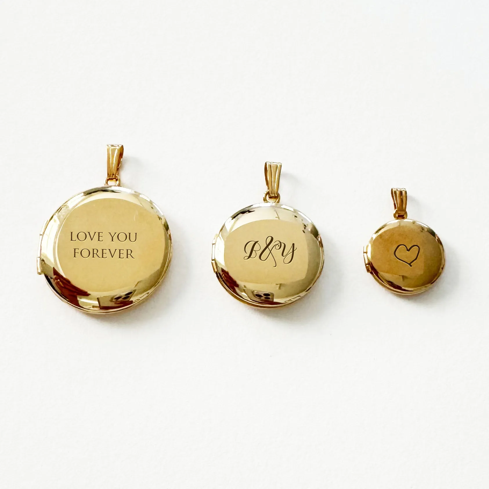 Gold Filled Large Silhouette Locket Necklace