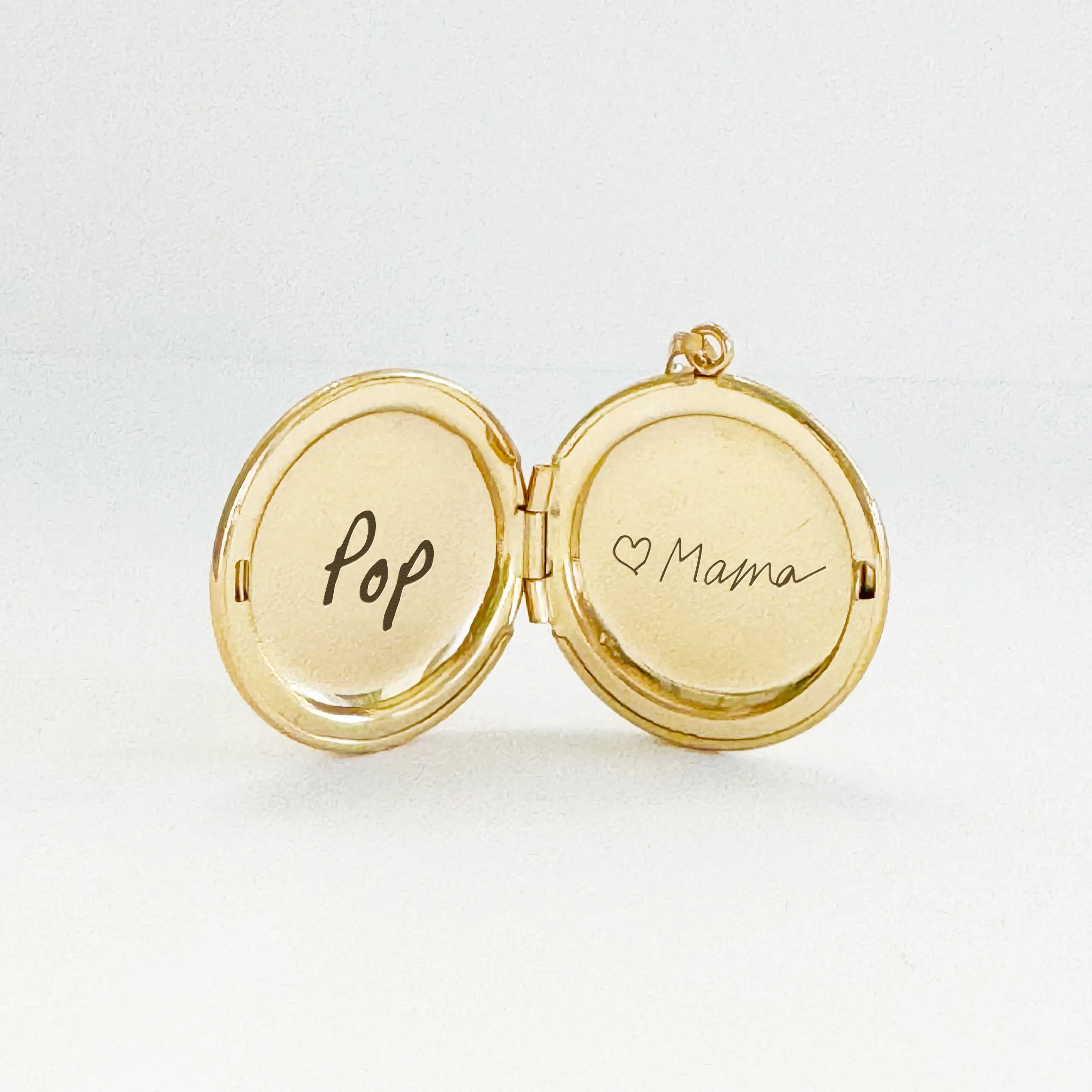 Gold Filled Medium Silhouette Locket Necklace