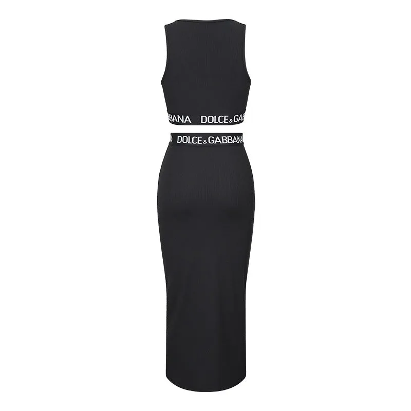 Graphic Ribbon Casual Two Piece Set