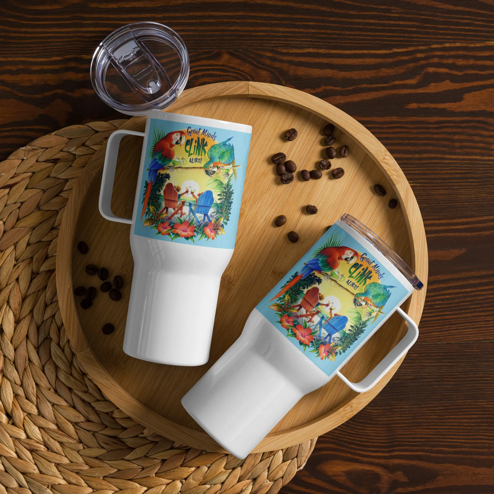 Great Minds Clink Alike 25 Ounce Insulated Tumbler Travel Mug