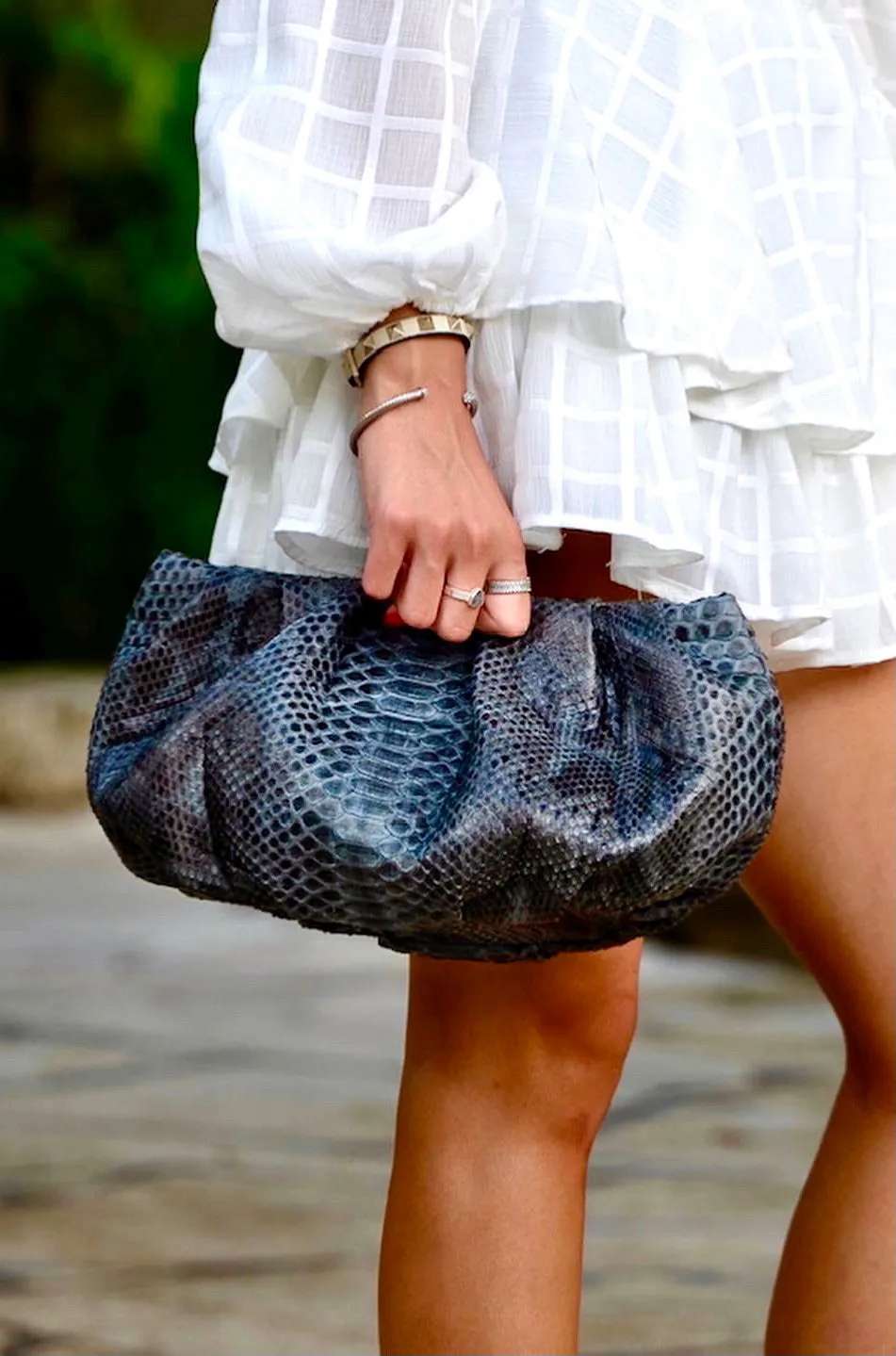 Grey Dumpling Bag