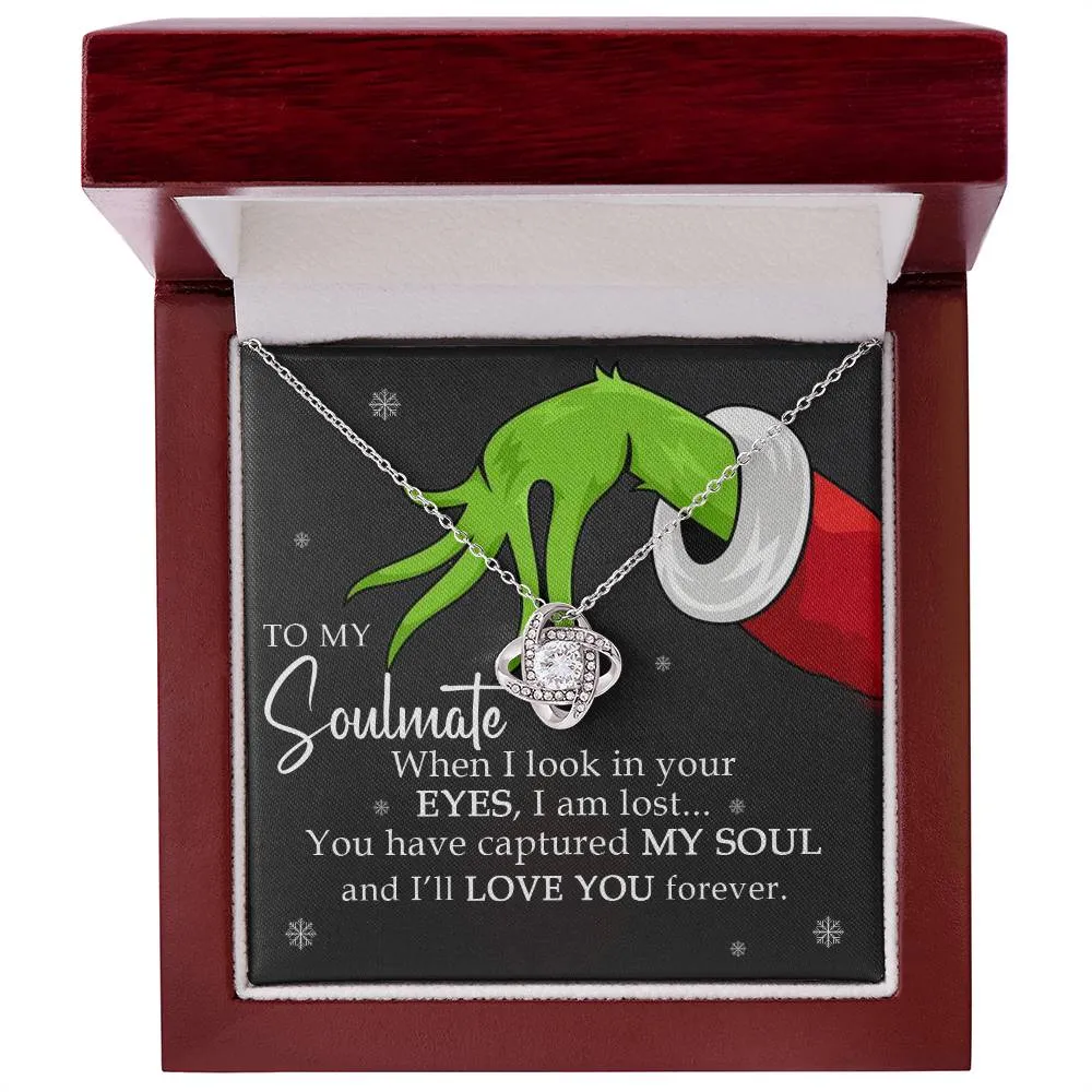 {Grinch} To My Soulmate Necklace, Christmas Gift For Her, Gift For Soulmate, Gift For Her (#385264132813)