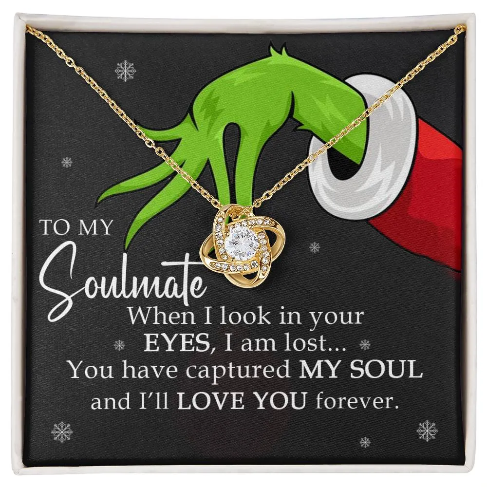 {Grinch} To My Soulmate Necklace, Christmas Gift For Her, Gift For Soulmate, Gift For Her (#385264132813)