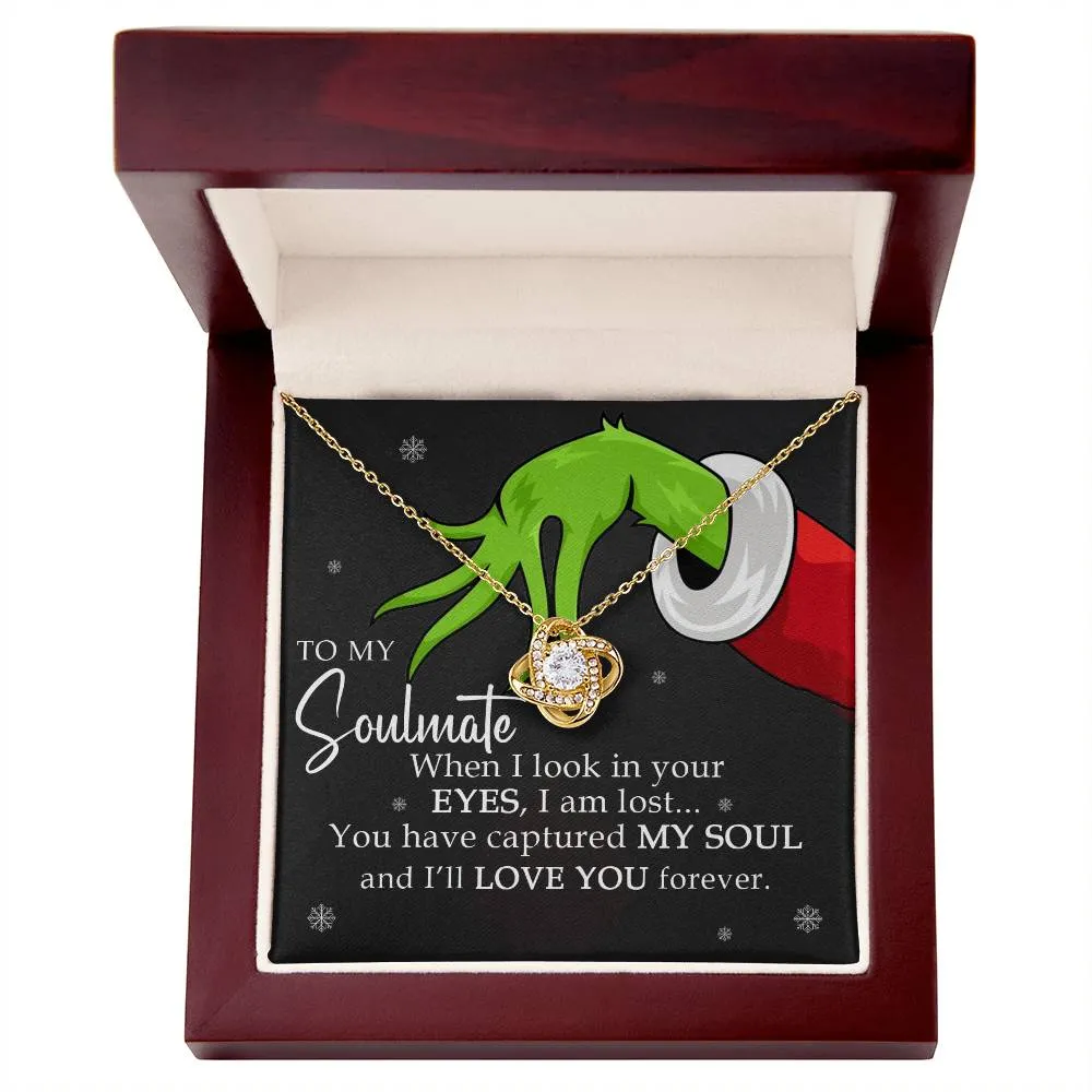 {Grinch} To My Soulmate Necklace, Christmas Gift For Her, Gift For Soulmate, Gift For Her (#385264132813)
