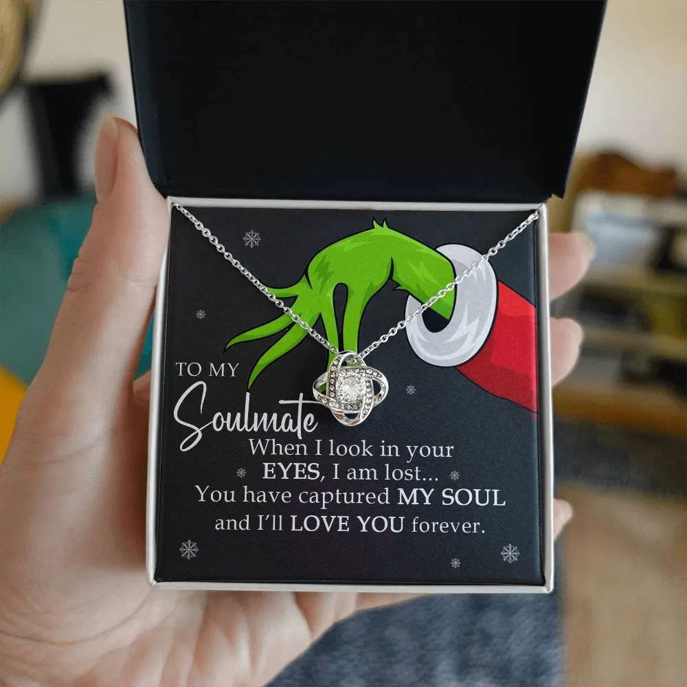 {Grinch} To My Soulmate Necklace, Christmas Gift For Her, Gift For Soulmate, Gift For Her (#385264132813)