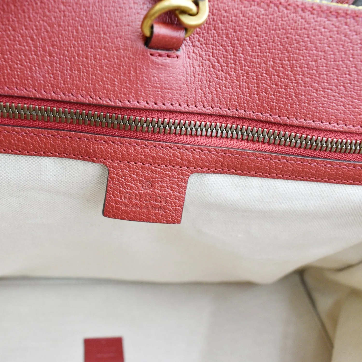 GUCCI Baiadera Stripe Canvas Tote Bag Multicolor 630358