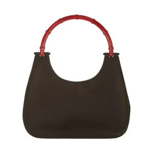 Gucci Black Bamboo Top Handle Bag
