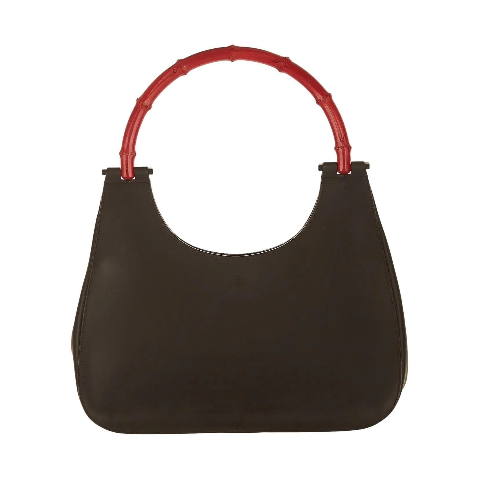 Gucci Black Bamboo Top Handle Bag