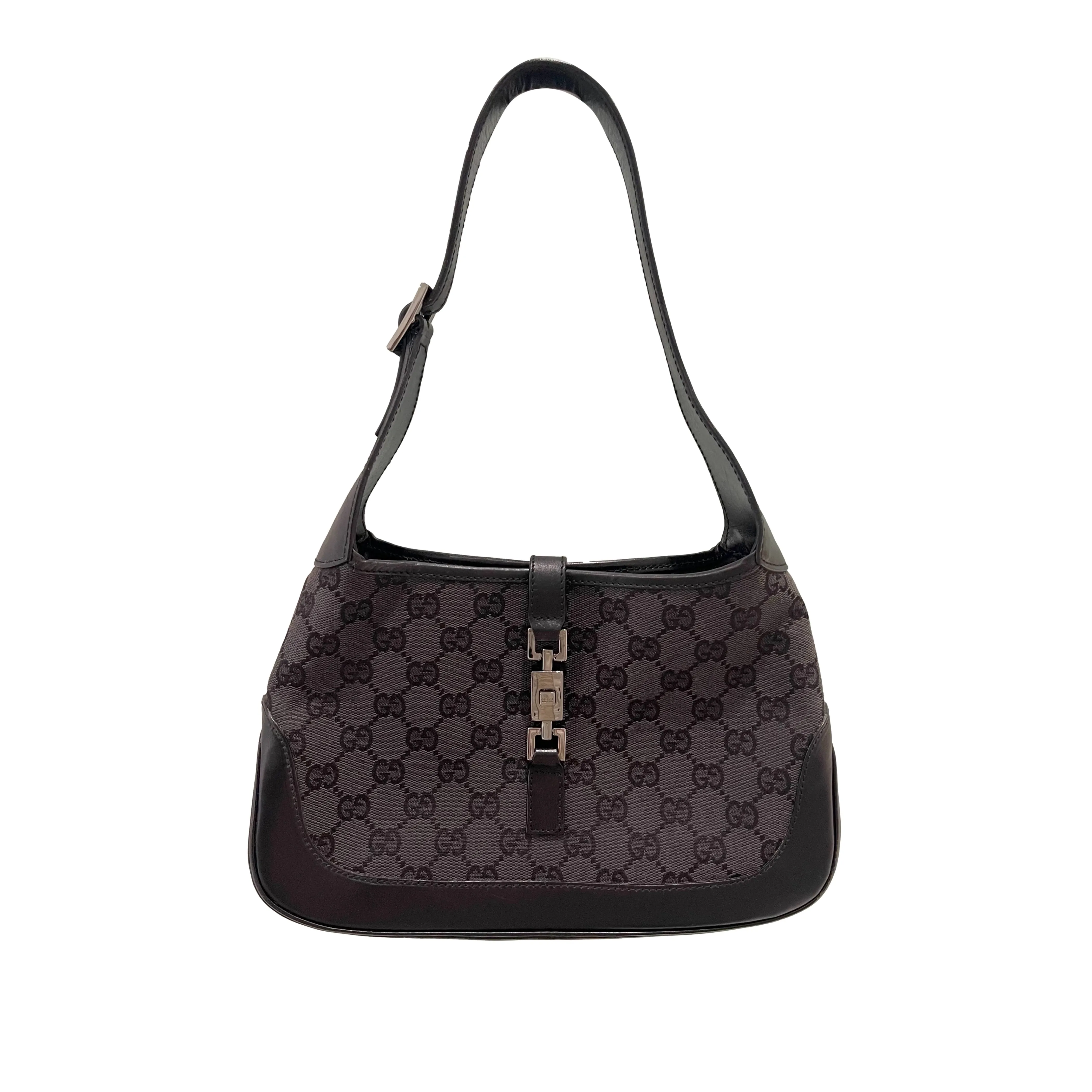 Gucci Black Monogram Shoulder Bag