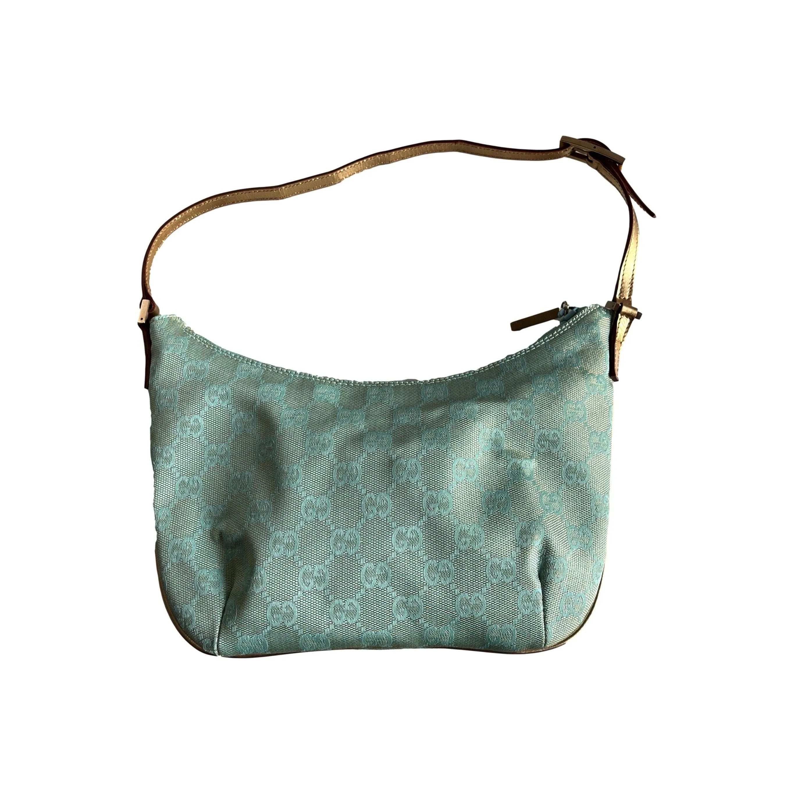 Gucci Blue Iridescent Monogram Bag