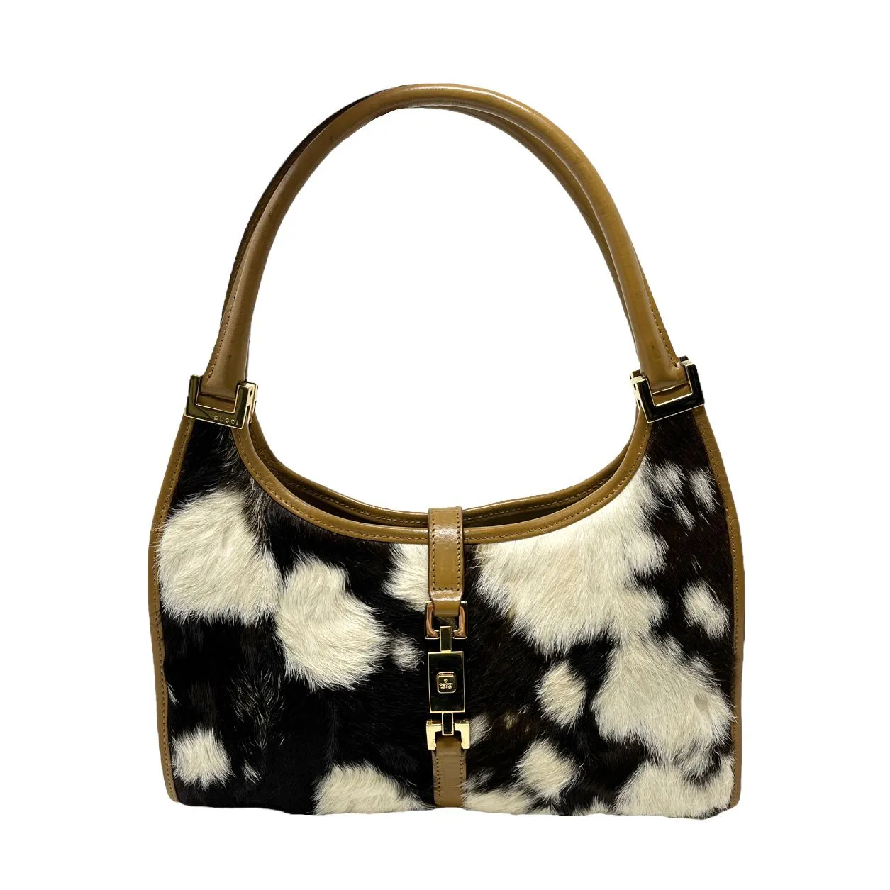 Gucci Brown Fur Mini Jackie Bag