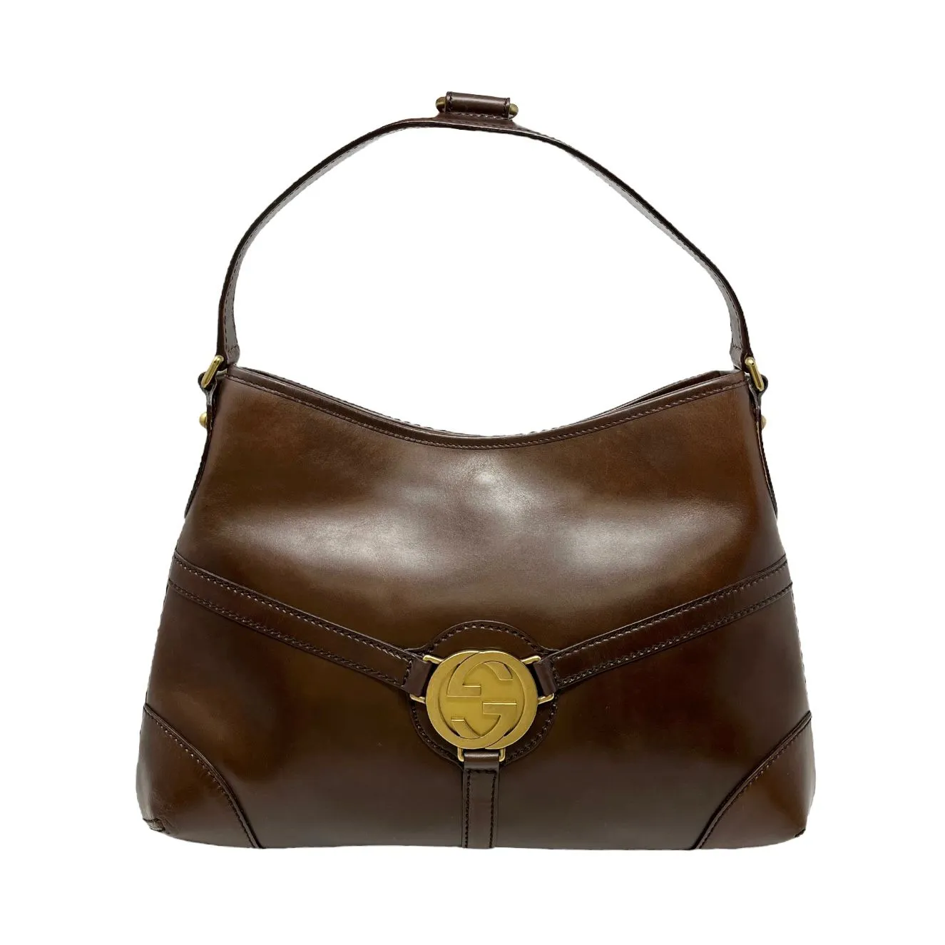 Gucci Brown Logo Shoulder Bag