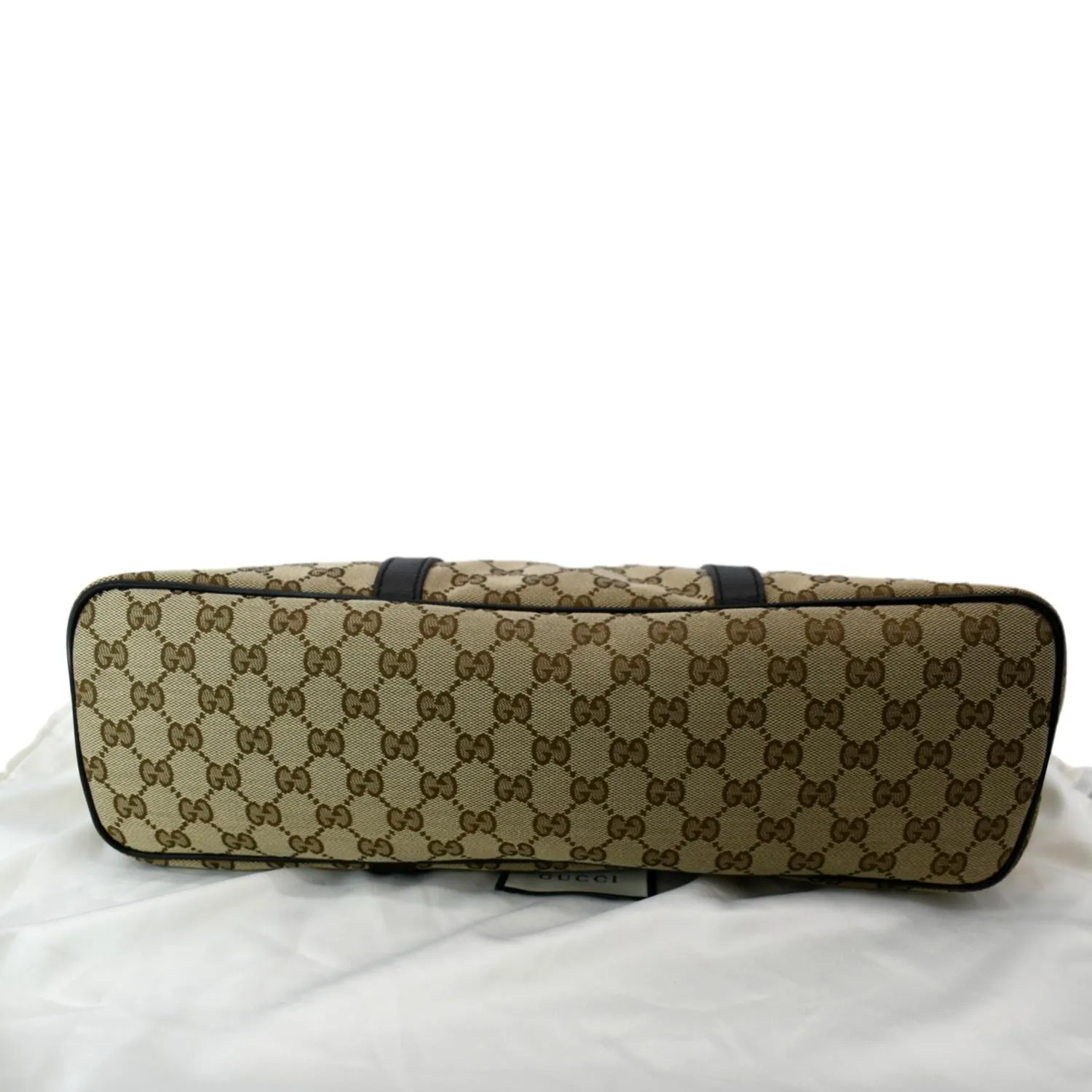 GUCCI GG Supreme Canvas Shopping Tote Bag Beige 449169