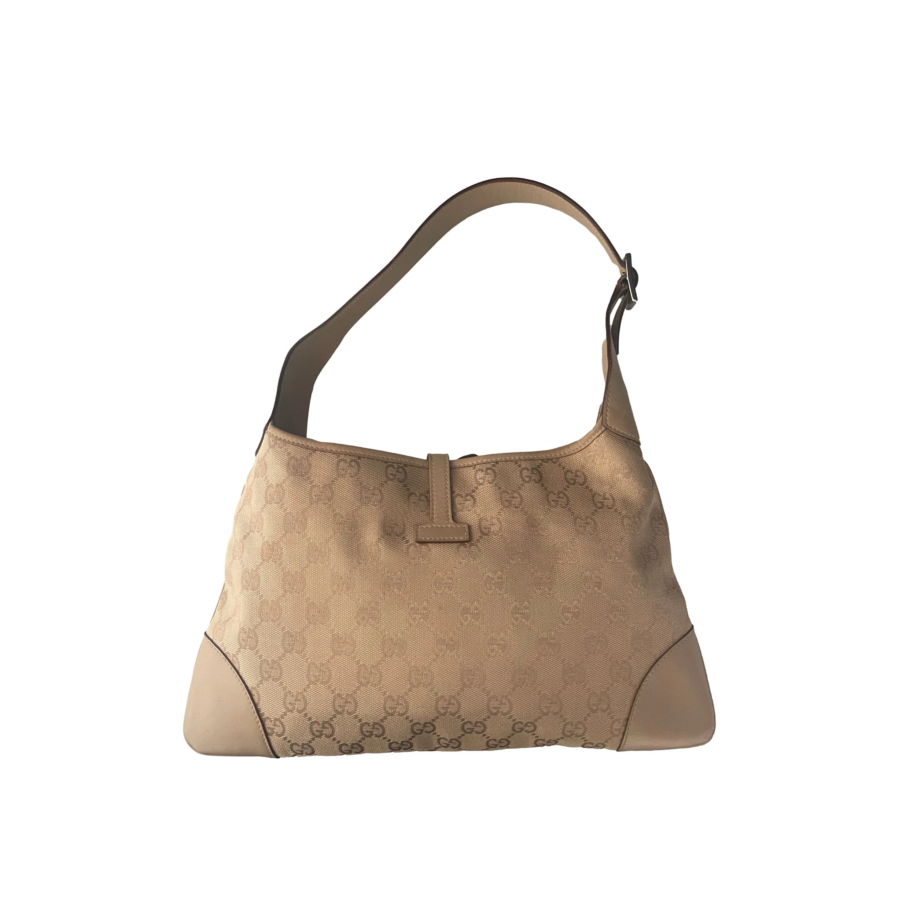 Gucci Nude Monogram Clasp Shoulder Bag