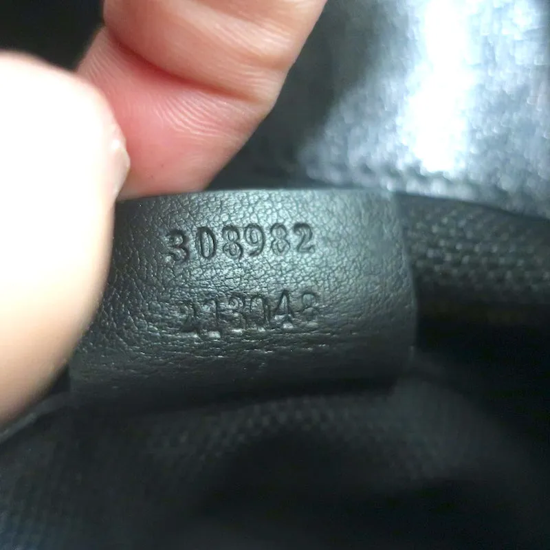 Gucci Soho Medium Chain Strap Shoulder Bag Black Patent Leather