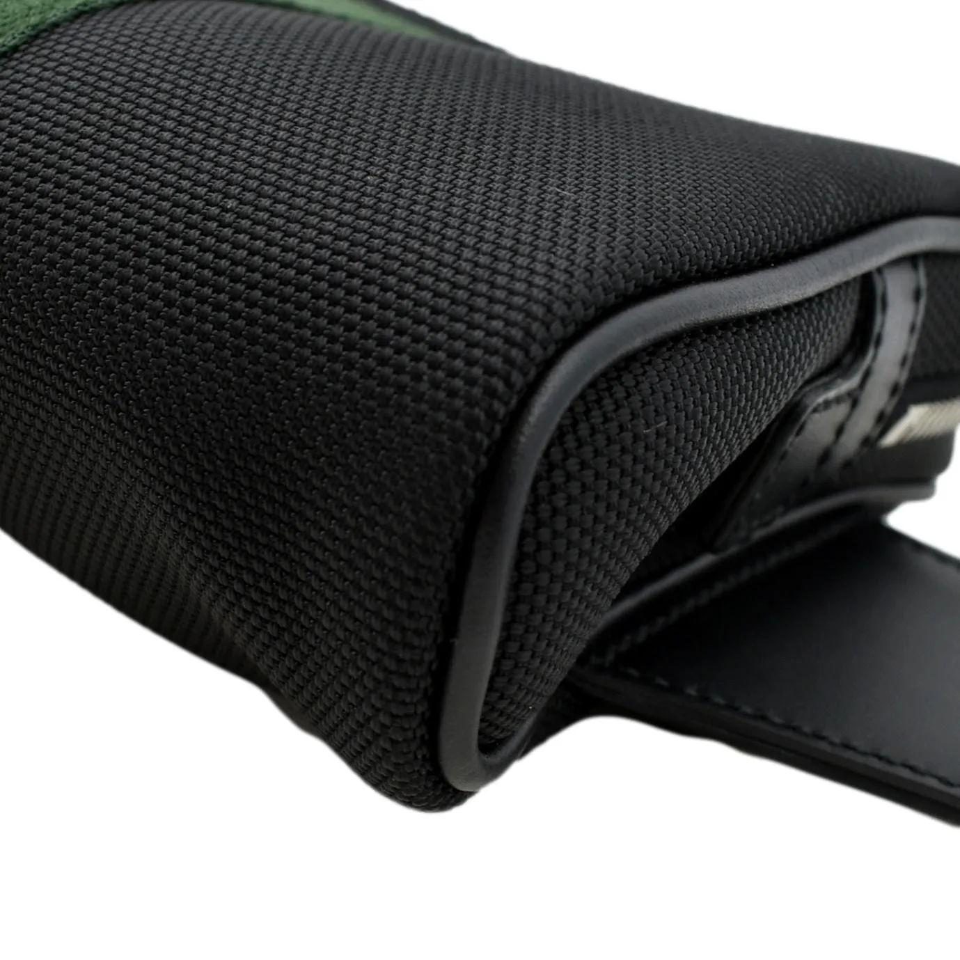 GUCCI Web Monogram Canvas Slim Belt Bag Black 630919