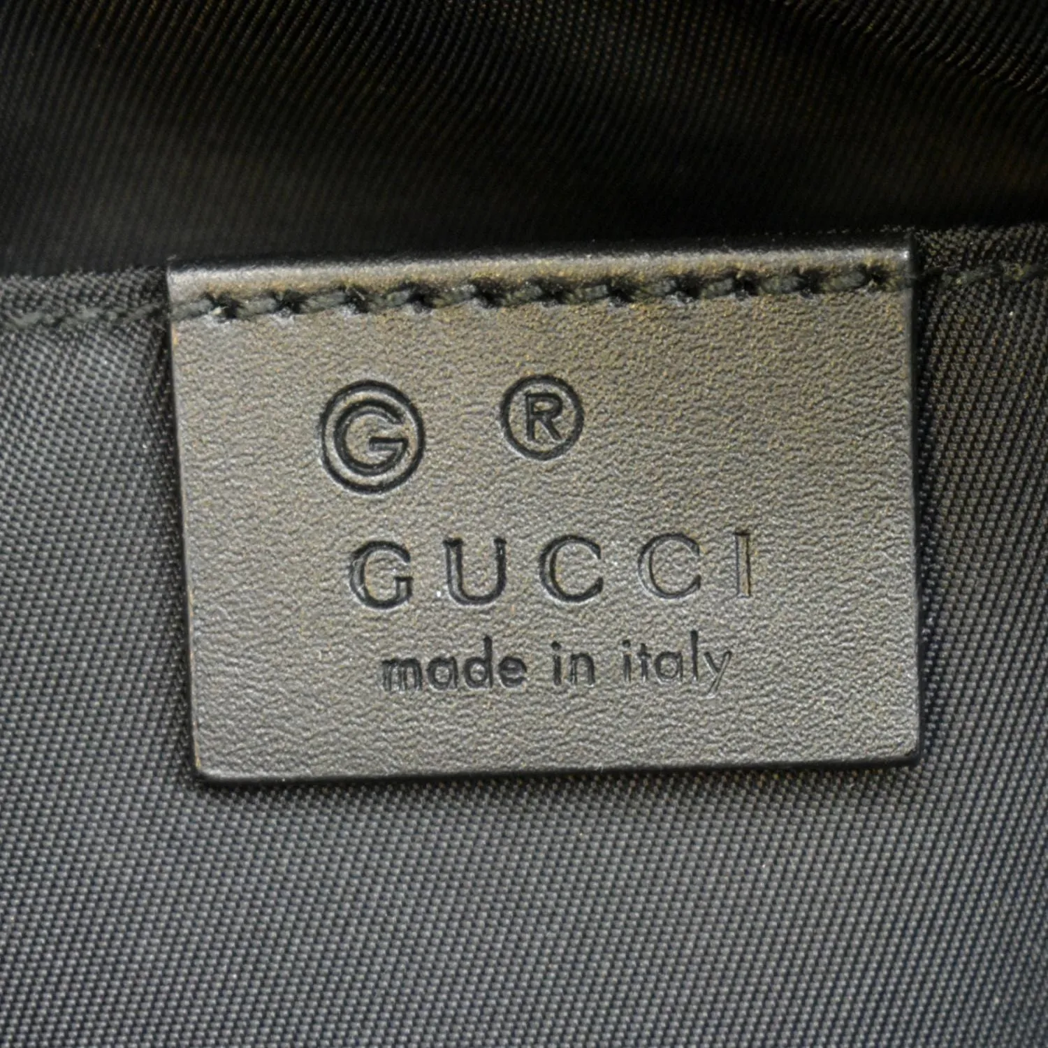 GUCCI Web Monogram Canvas Slim Belt Bag Black 630919