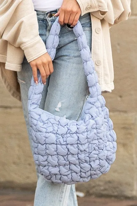 ❤️GYPSY FOX-Aili's Corner Dale Quilted Puffer Shoulder Bag – Stylish & Cozy Everyday Essential