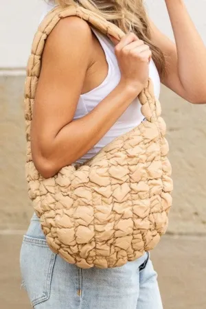 ❤️GYPSY FOX-Aili's Corner Dale Quilted Puffer Shoulder Bag – Stylish & Cozy Everyday Essential