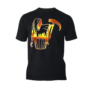Halloween Horror Cupcake Grim Reaper Graffiti Stencil Official Men's T-shirt