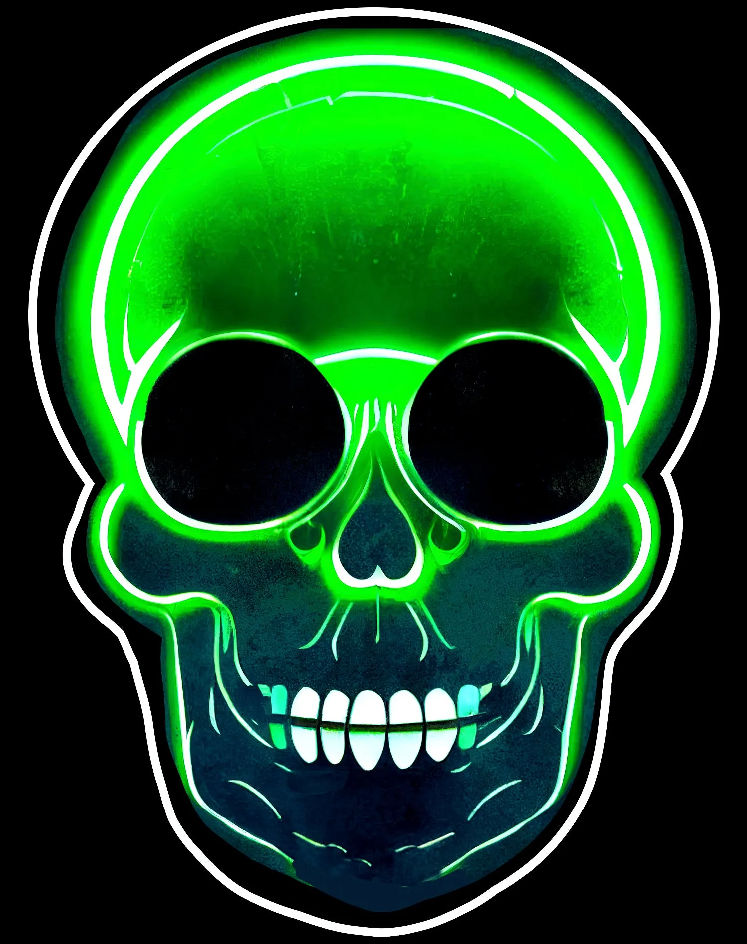 Halloween Horror Zombie Monster Skull Festival Techno Party Unisex Sweatshirt