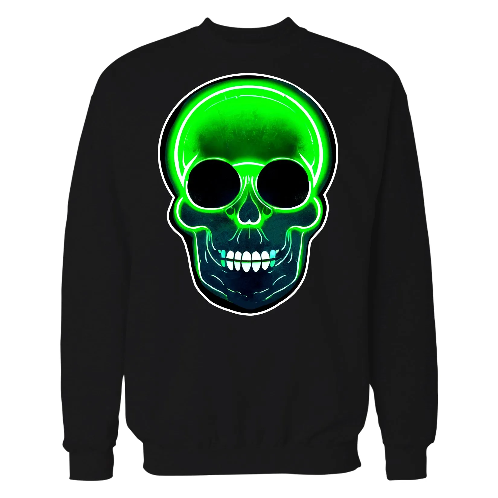 Halloween Horror Zombie Monster Skull Festival Techno Party Unisex Sweatshirt