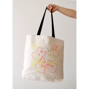 Hand-painted Guitar Tote Bag