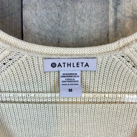 Hanover Refined V Neck Sweater in Bone Size Medium.