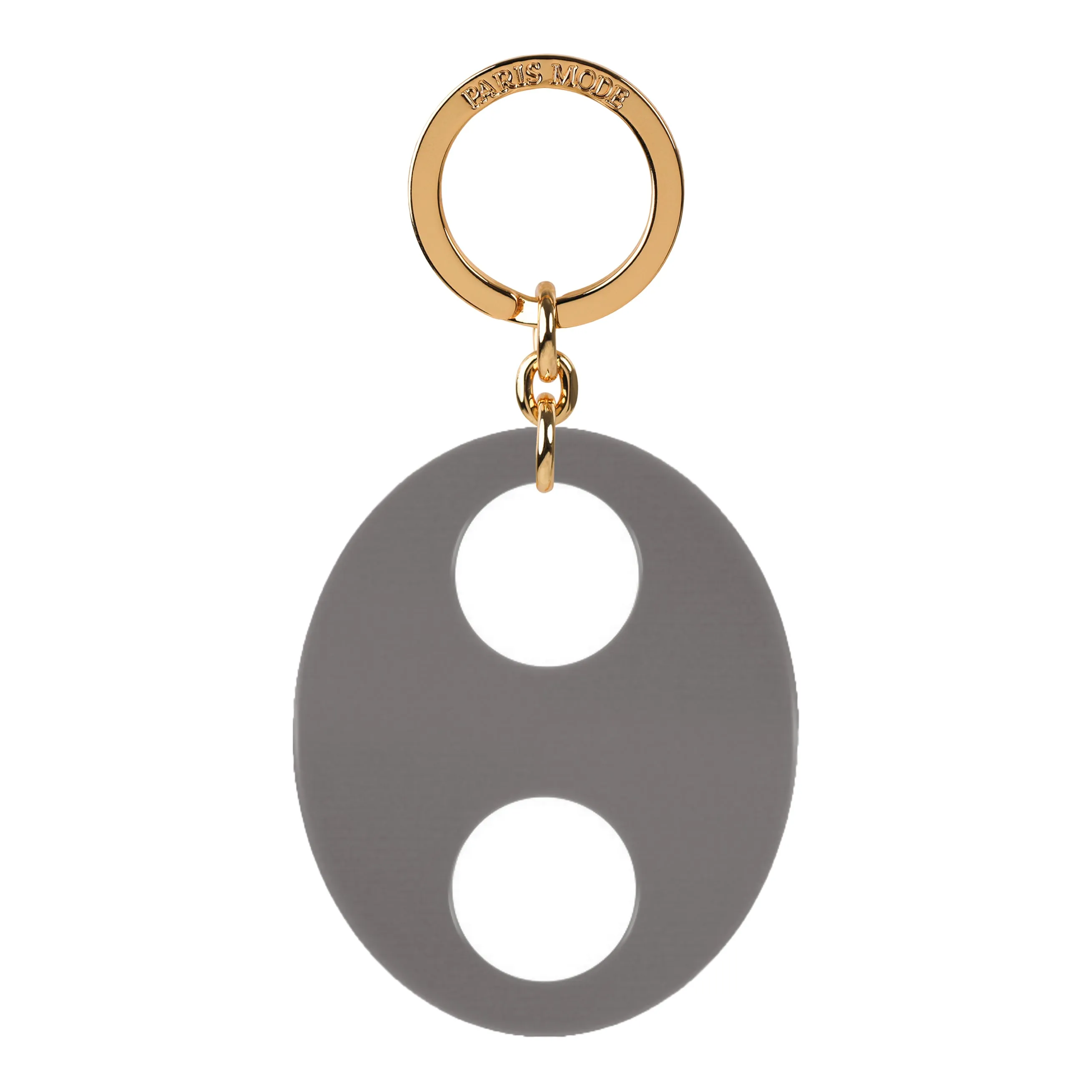 Haricot Large Grey Keyring