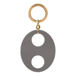 Haricot Large Grey Keyring