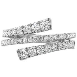 Hearts On Fire Grace Wrap Right Hand Ring in 18K White Gold
