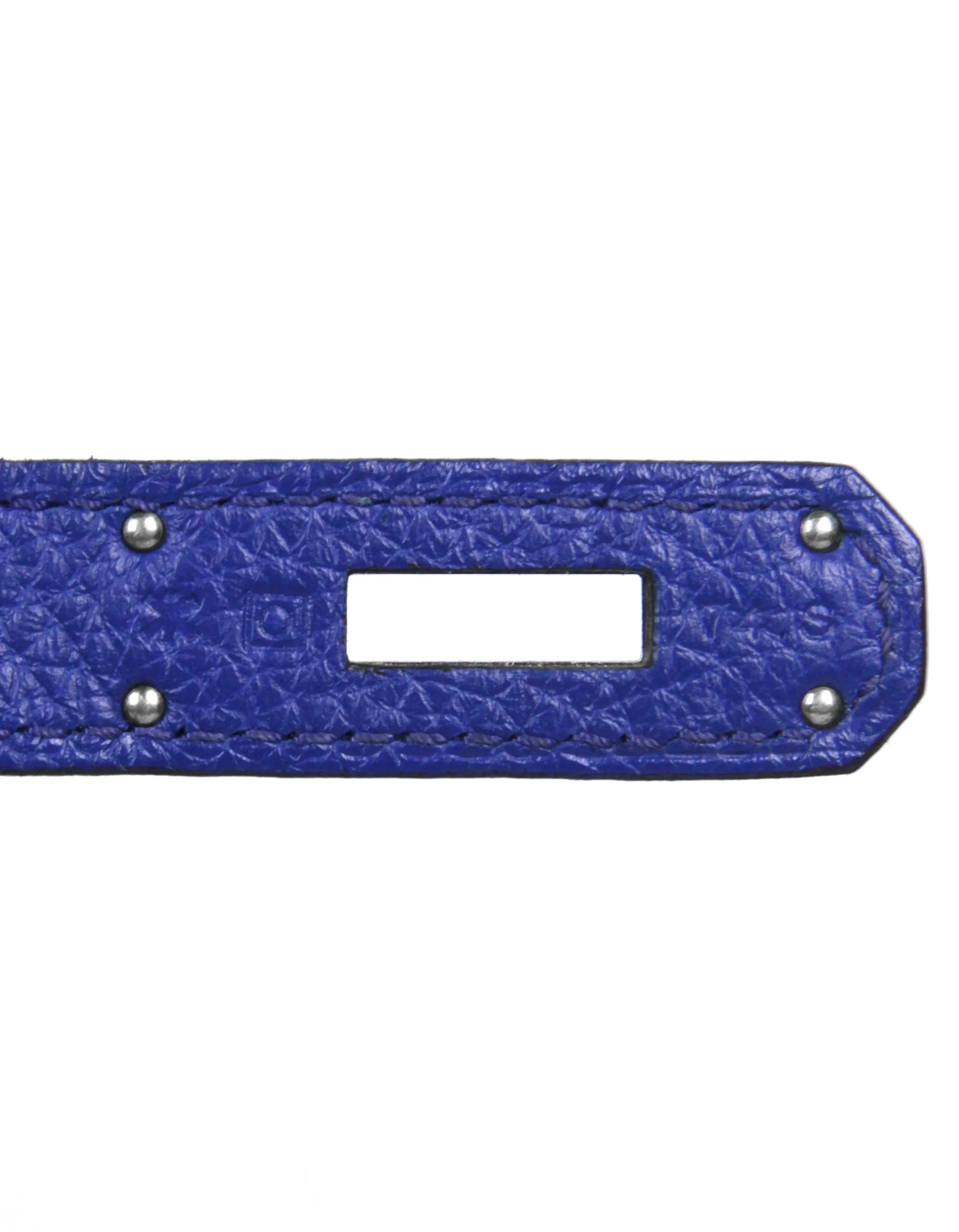 Hermes Blue Electric Togo Leather 35cm Birkin Bag