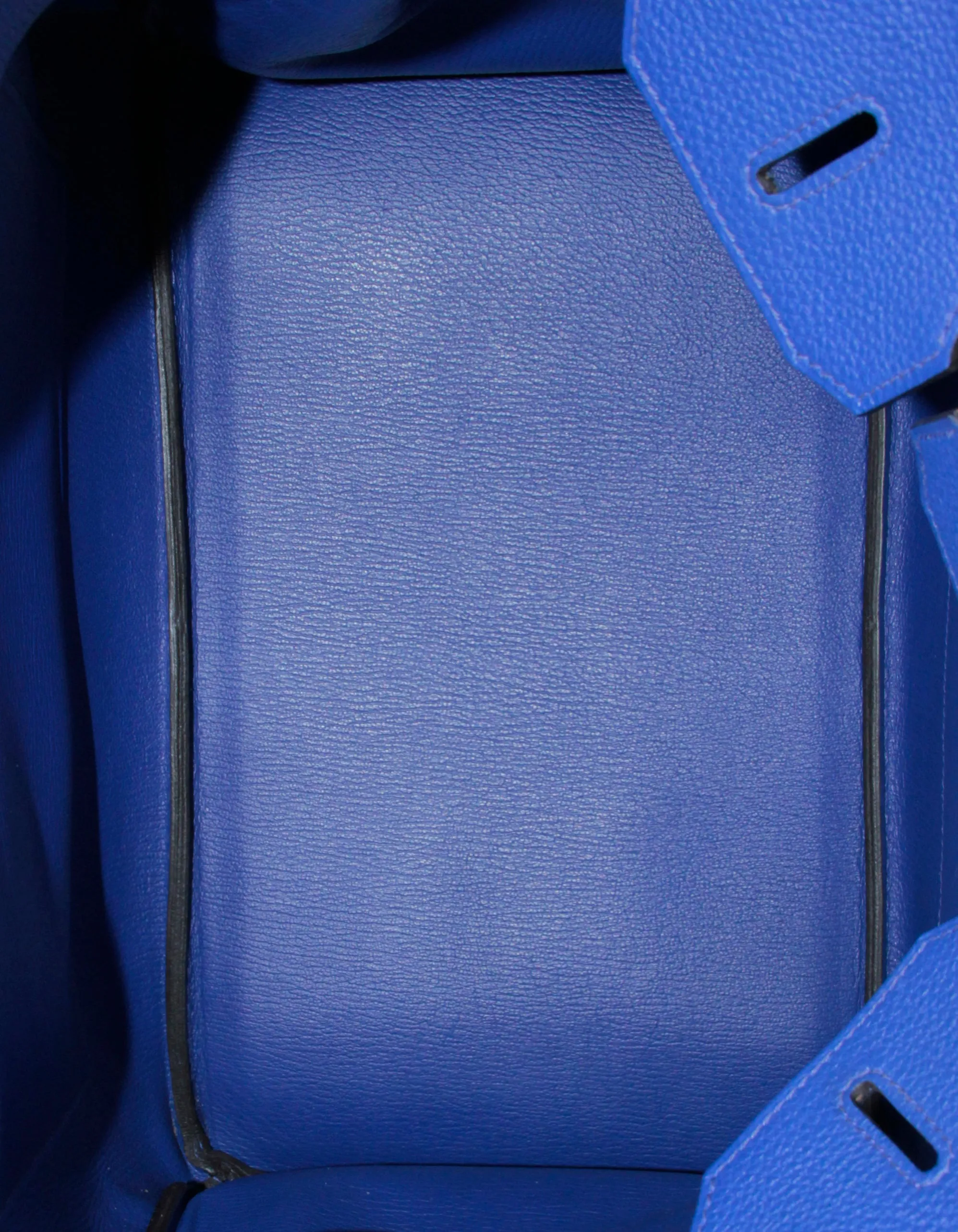 Hermes Blue Electric Togo Leather 35cm Birkin Bag