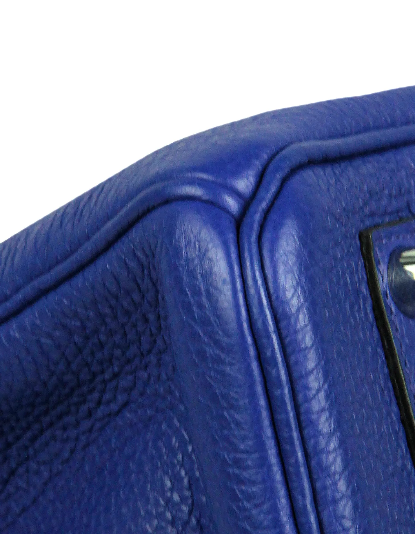 Hermes Blue Electric Togo Leather 35cm Birkin Bag