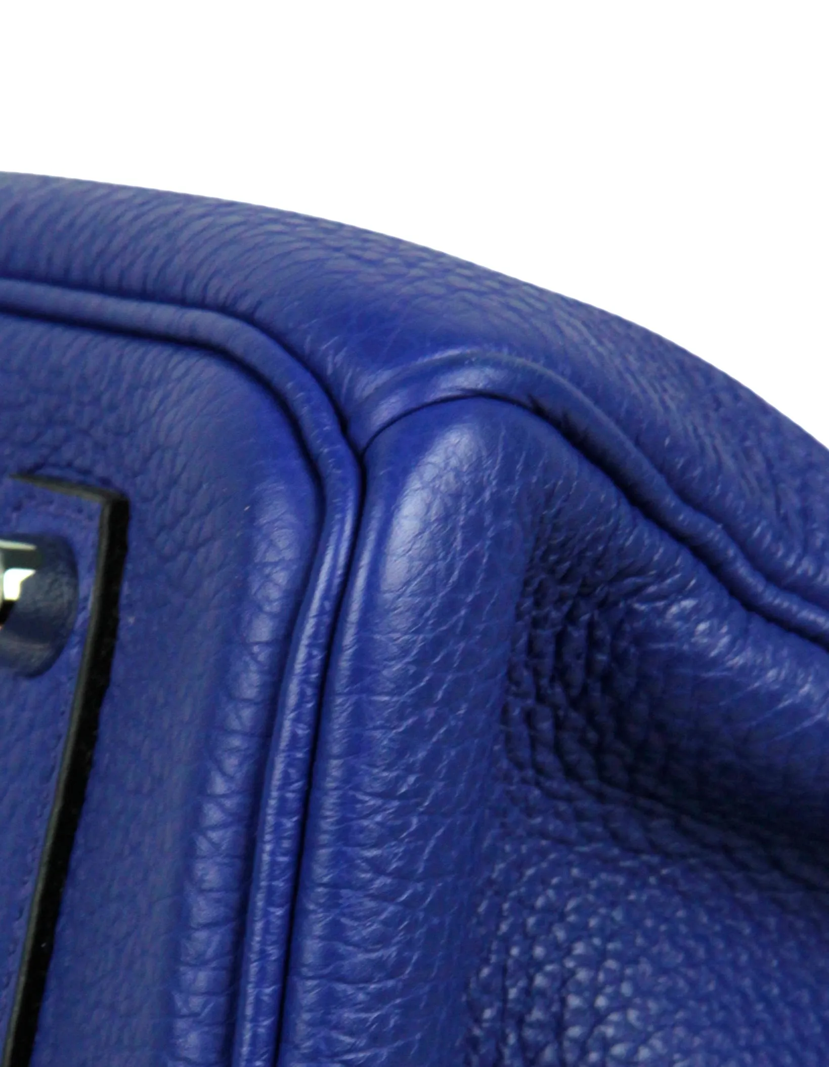Hermes Blue Electric Togo Leather 35cm Birkin Bag