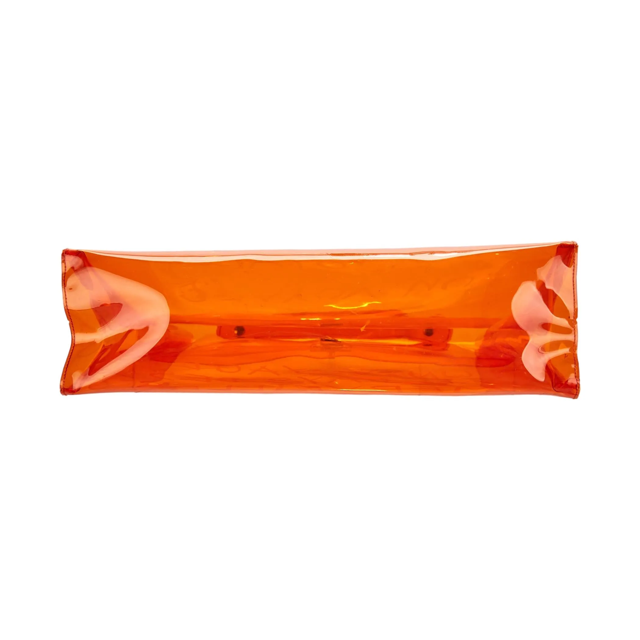 Hermes Orange Transparent Vinyl Kelly Bag