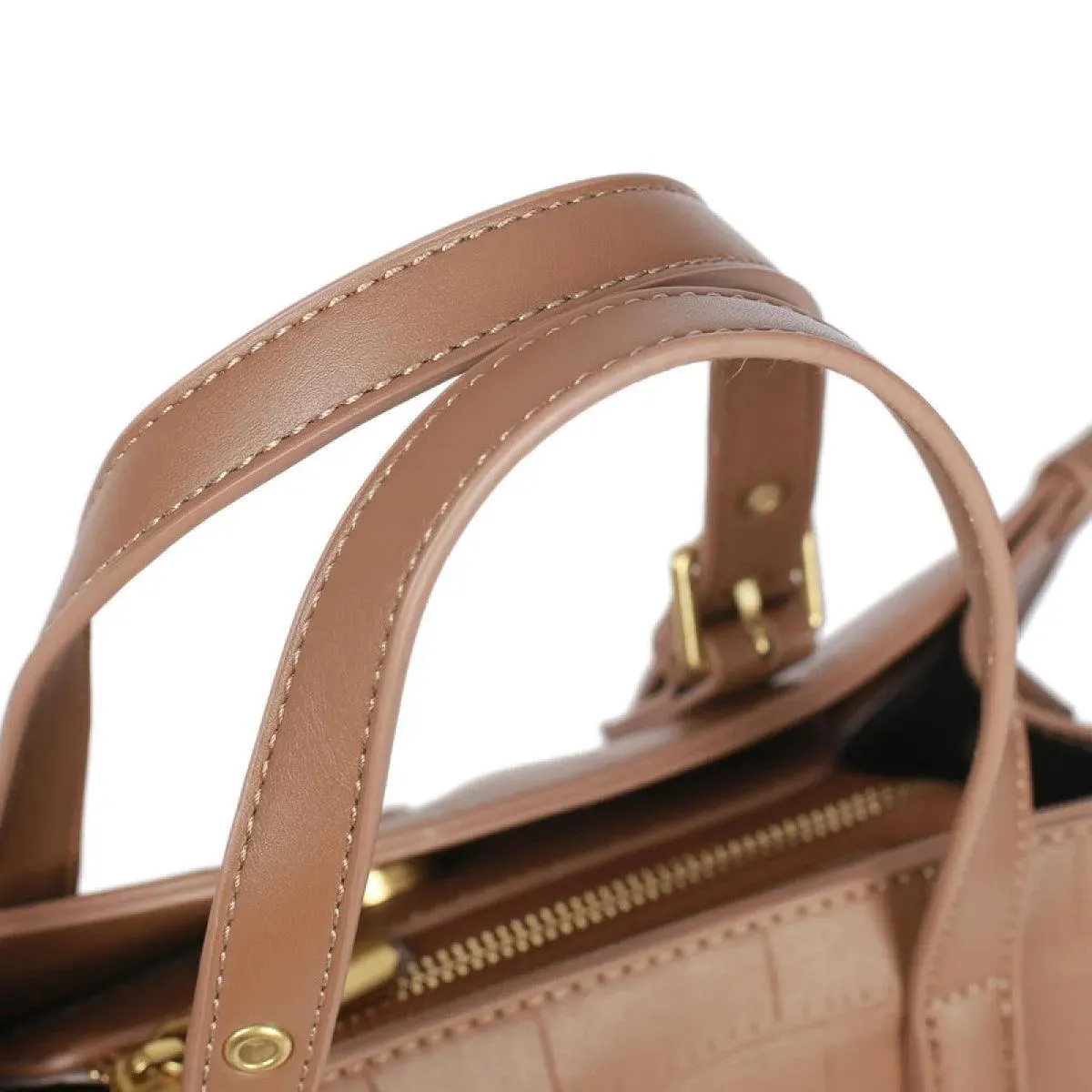 High-Capacity Embossed Pattern Tote Bag