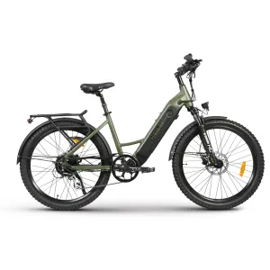 Hiko Scout Electric Bike 672Wh Battery Olive