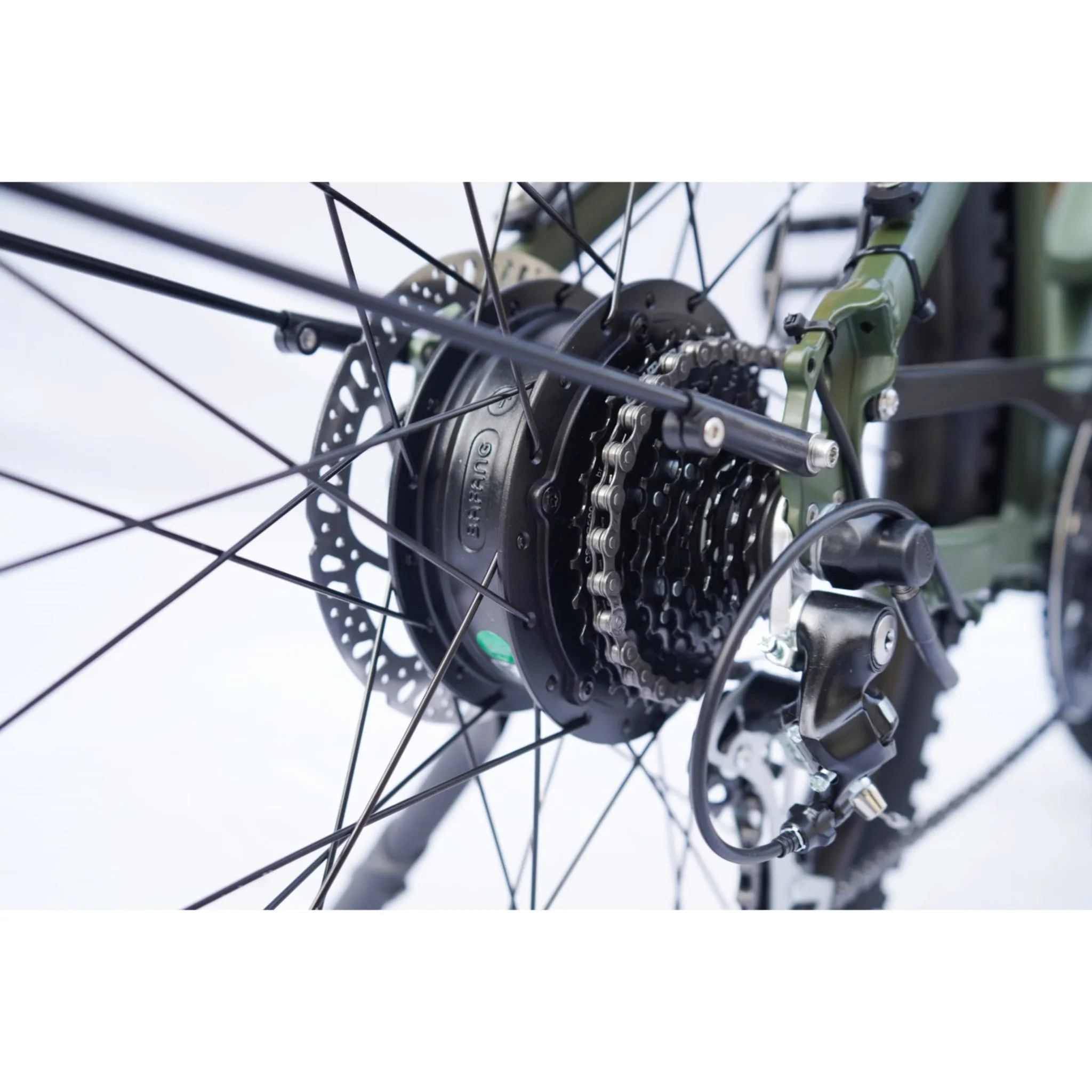 Hiko Scout Electric Bike 672Wh Battery Olive