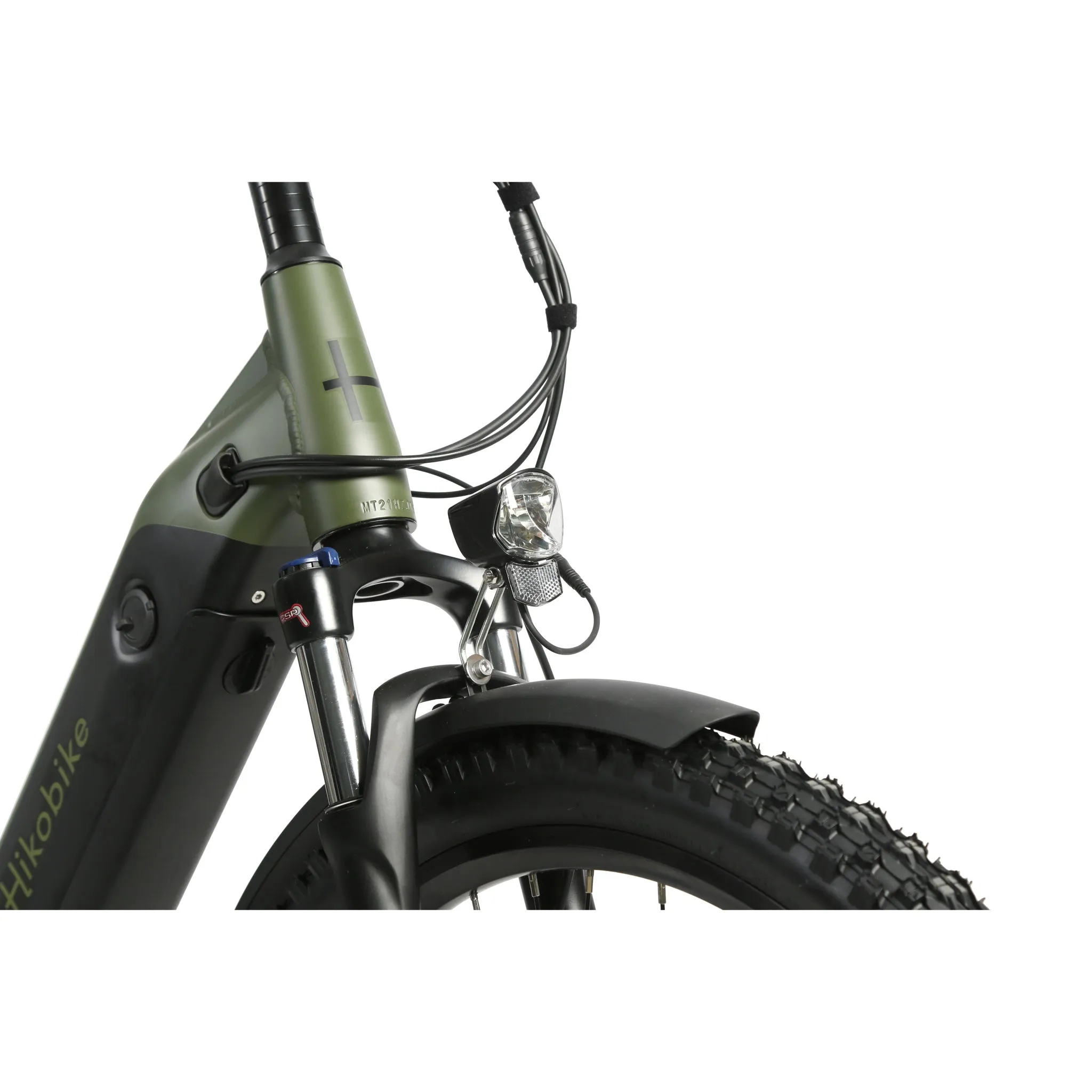 Hiko Scout Electric Bike 672Wh Battery Olive