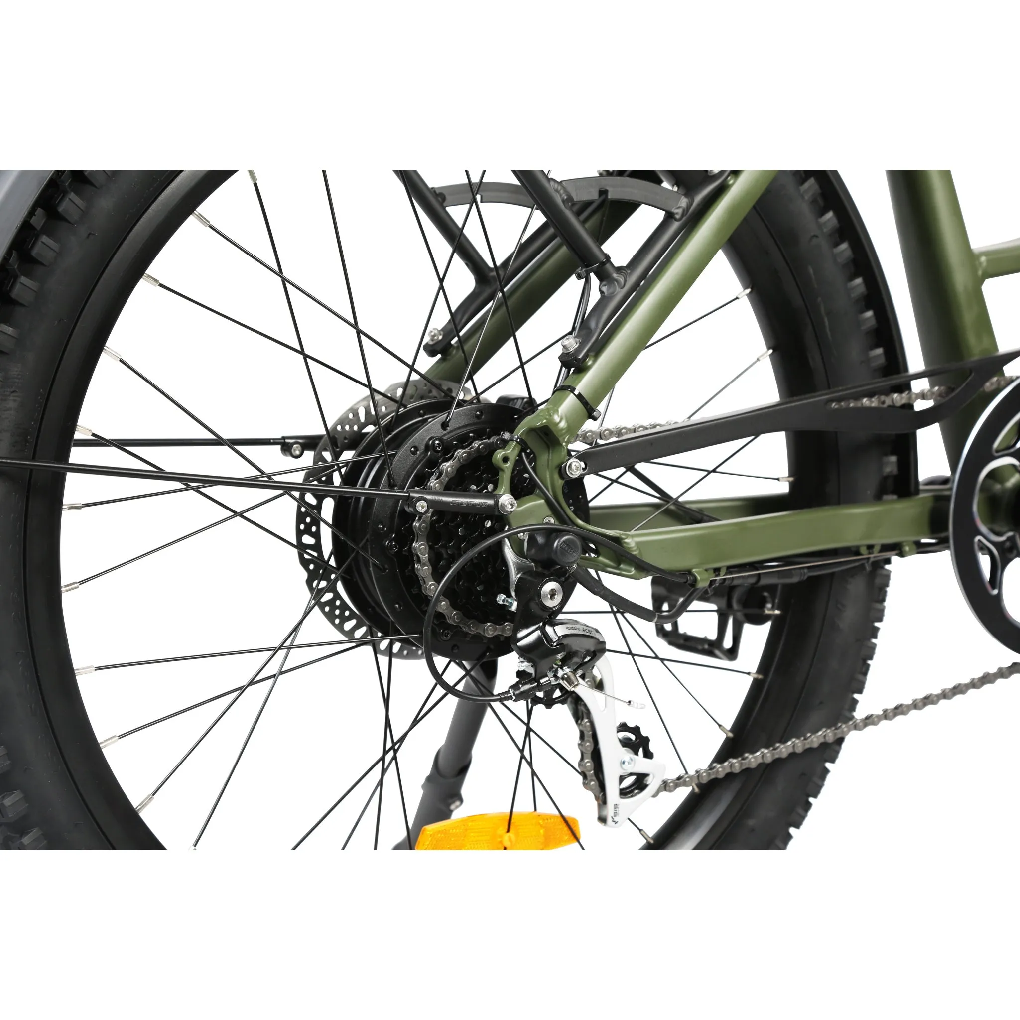 Hiko Scout Electric Bike 672Wh Battery Olive