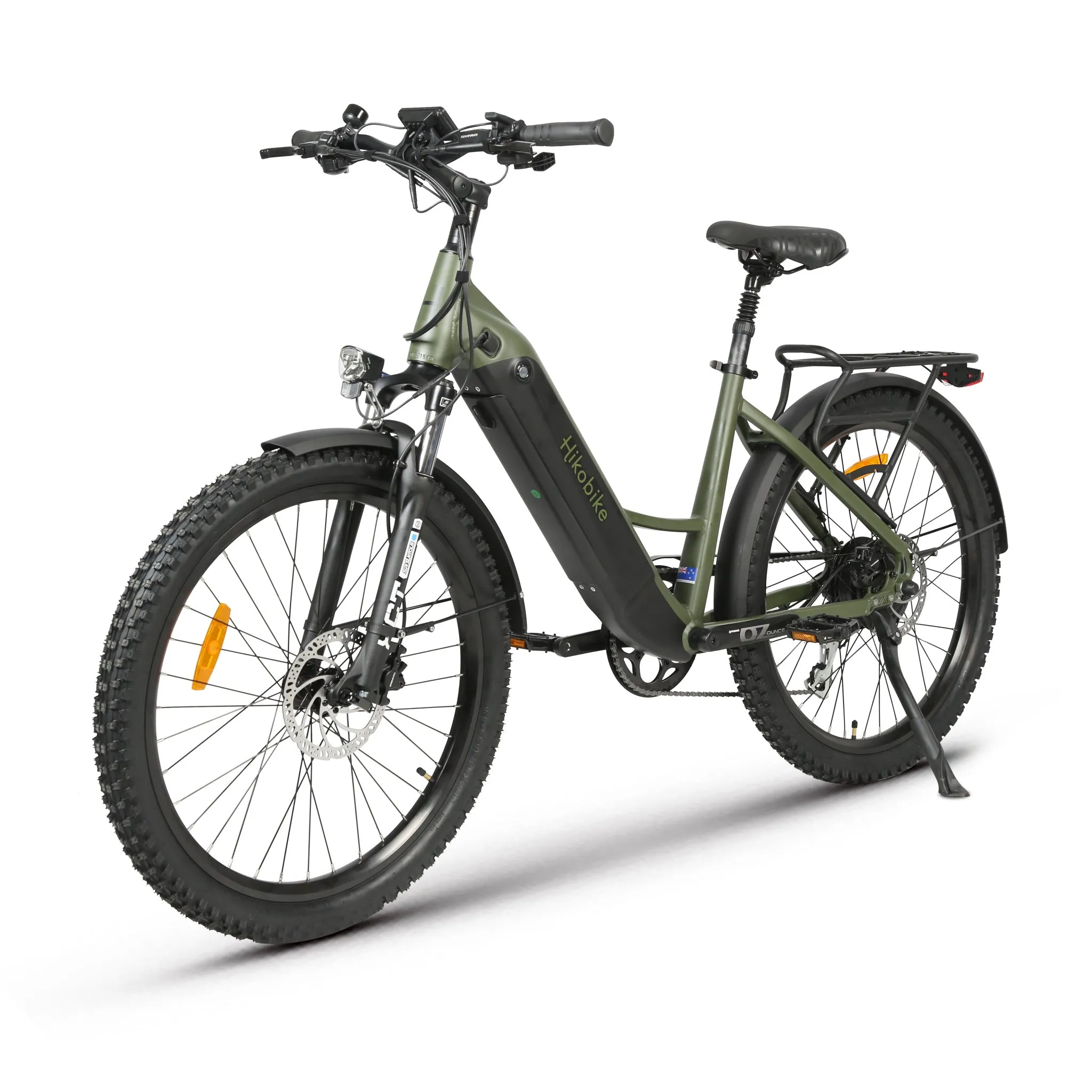 Hiko Scout Electric Bike 672Wh Battery Olive