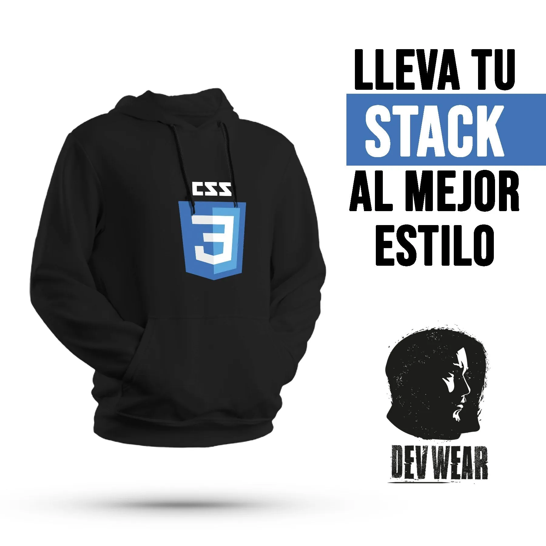 HOODIE BUZO SACO CANGURO DEVELOPER CSS