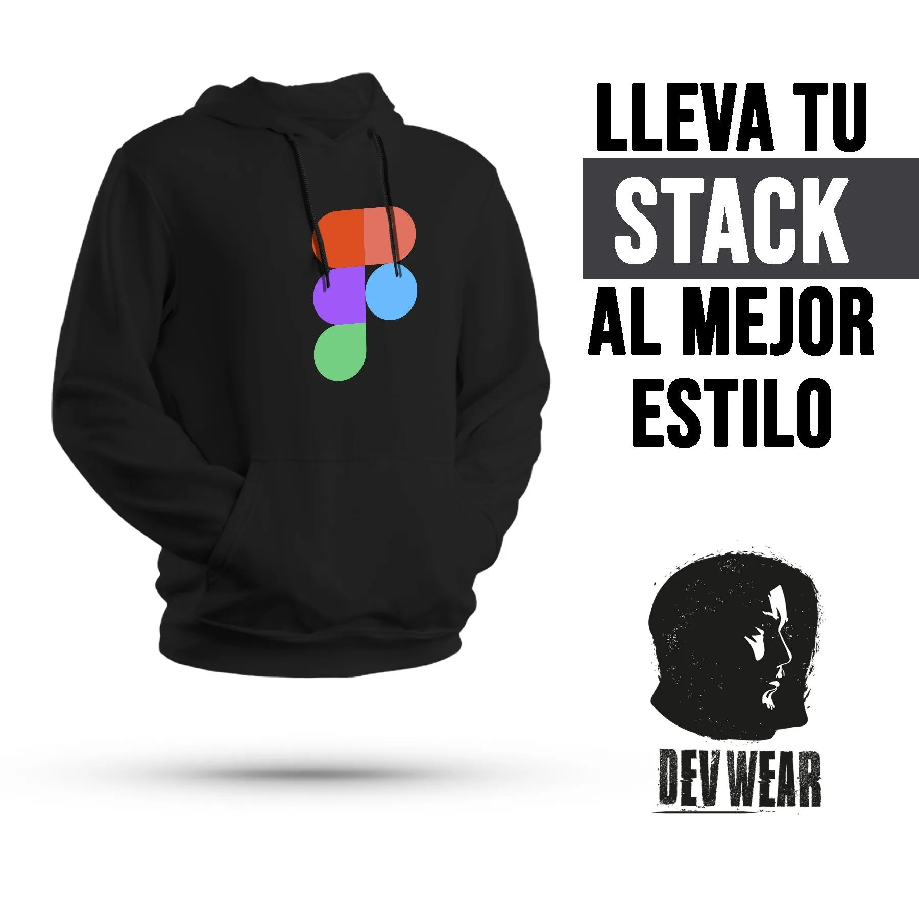 HOODIE BUZO SACO CANGURO DEVELOPER FIGMA