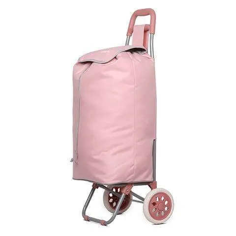 Hoppa Mini 47L Lightweight Wheeled Shopping Trolley, 2023 Model, Hard Wearing & Foldaway for Easy Storage With 1 years Guarantee